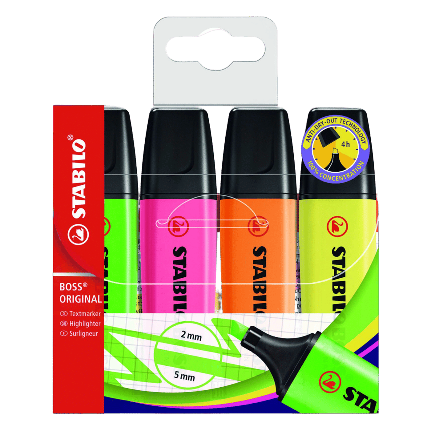 Stabilo Boss Original tekstmarkere 4-pk.
