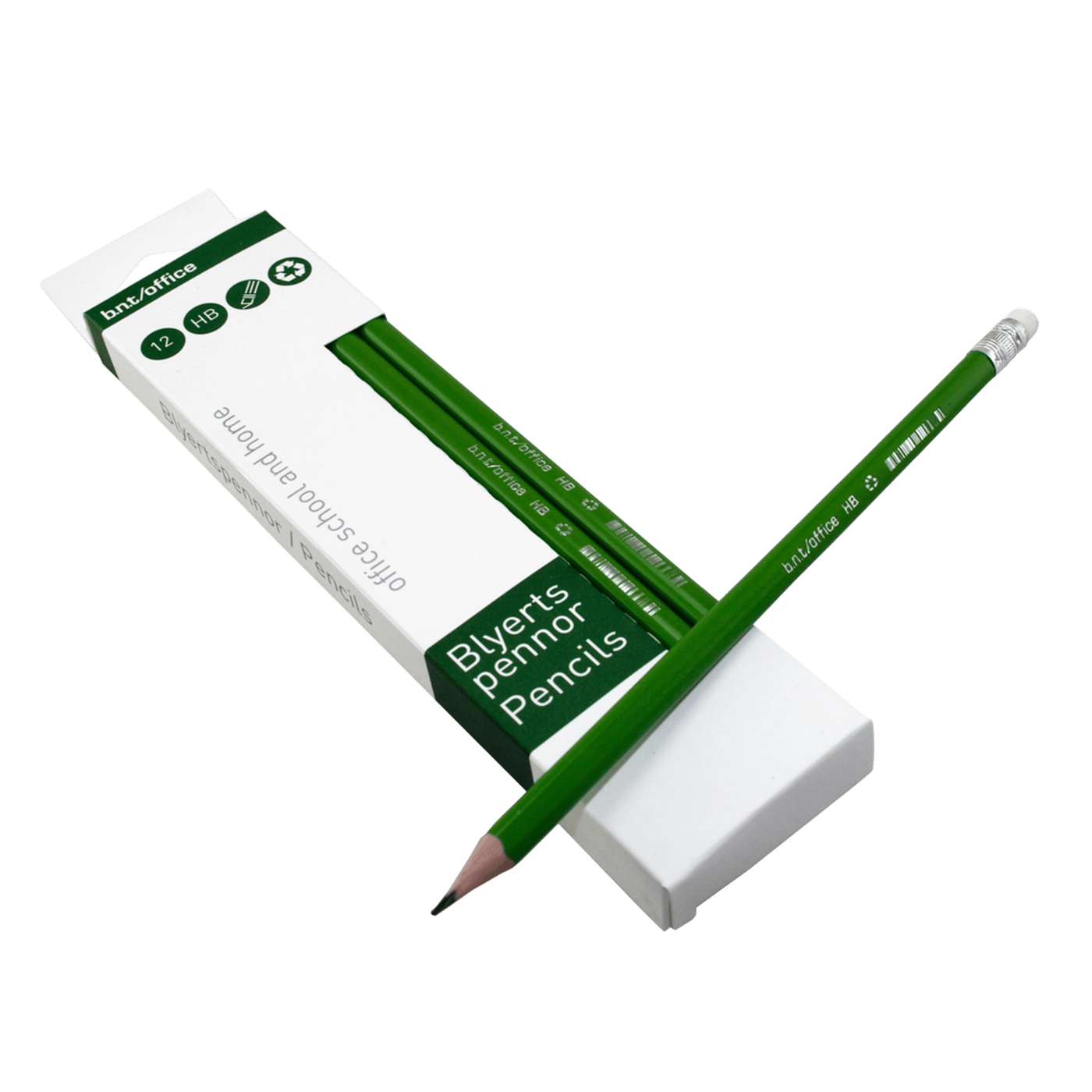 BNT Office Blyertspennor med radertopp 12-pack