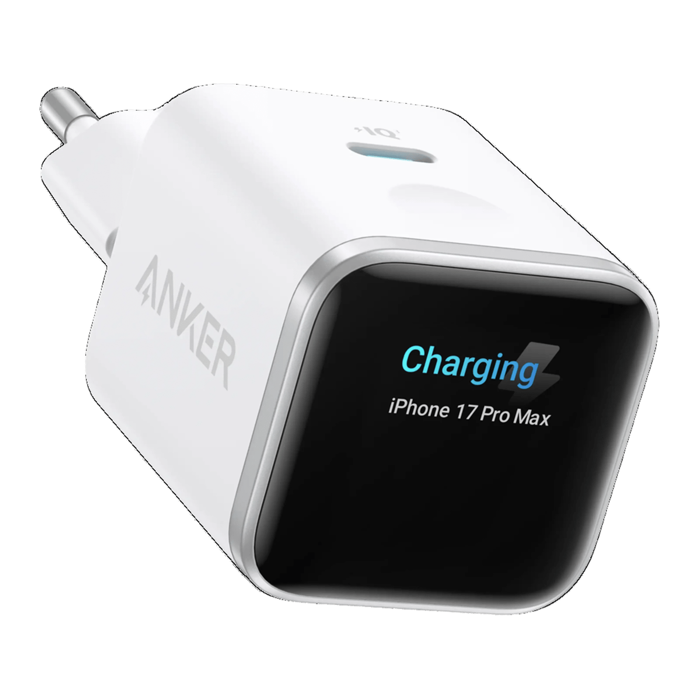 Anker Nano Charger 45 W USB-C-laddare med smart display Vit