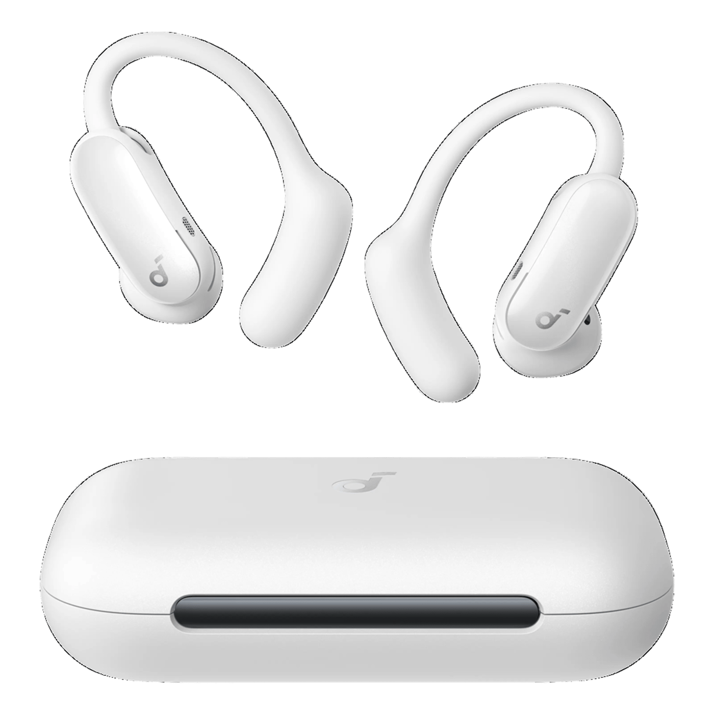 Soundcore AeroFit 2 Pro open ear-hörlurar med brusreducering Vit