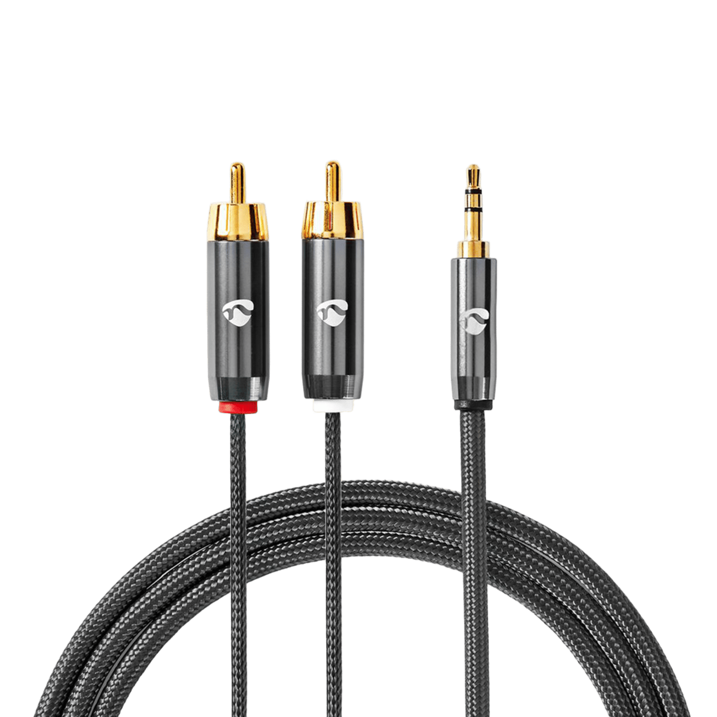 Nedis Stereoljudkabel 3,5 mm till 2x RCA 5 m