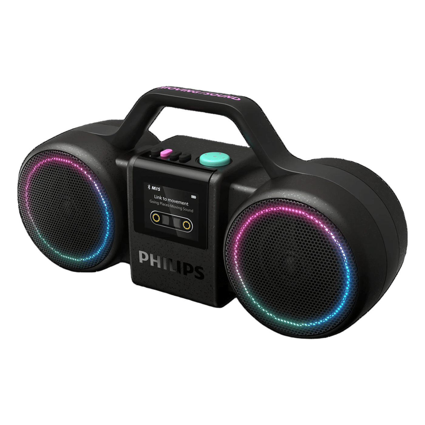 Philips Moving Sound The Roller Bluetooth-högtalare Svart