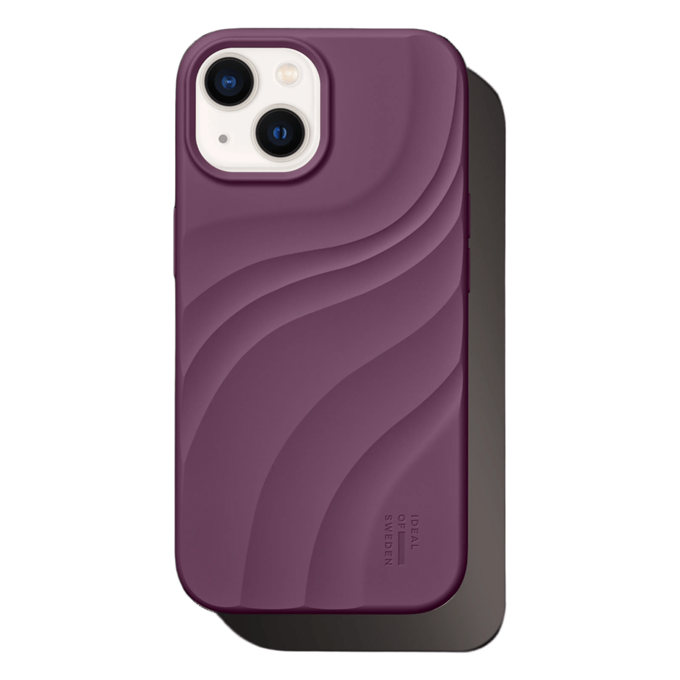 IDEAL OF SWEDEN Soft Swirl silikondeksel med MagSafe iPhone 13, 14, 15, 16e og 17e Velvet Plum