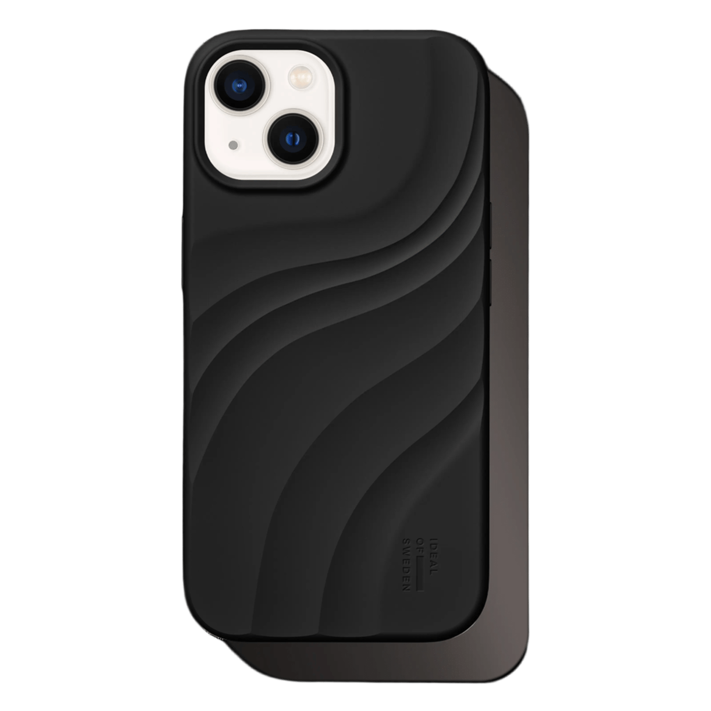 IDEAL OF SWEDEN Soft Swirl silikonskal med MagSafe för iPhone 13, 14, 15, 16e och 17e Velvet black