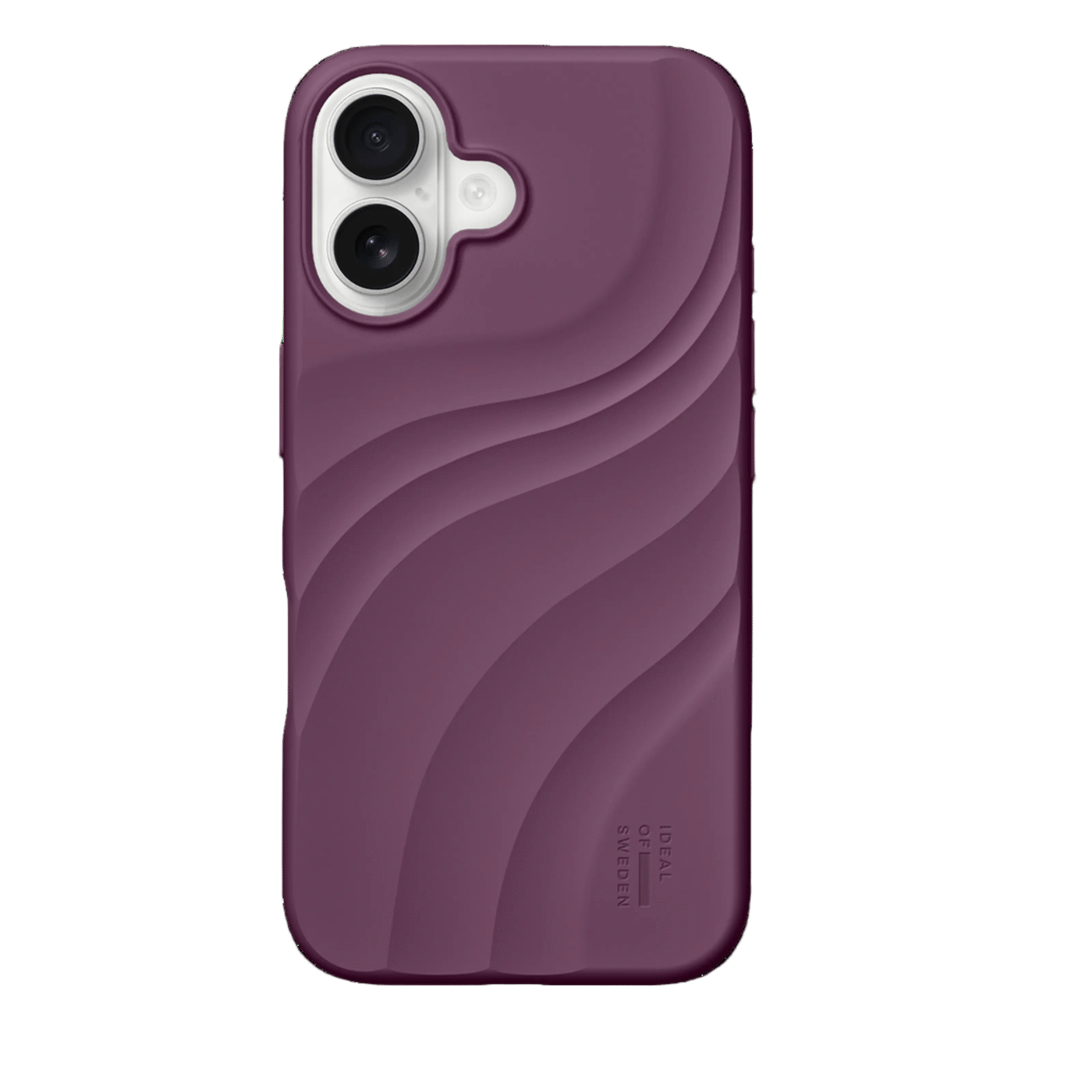 IDEAL OF SWEDEN Soft Swirl Silicone Case med MagSafe till iPhone 17 Velvet Plum