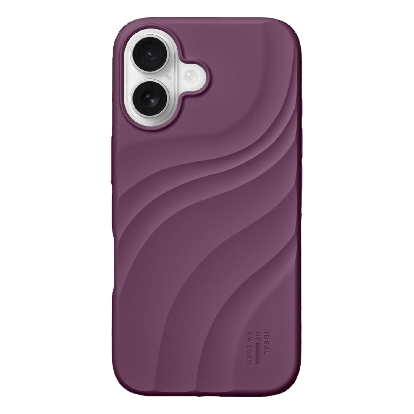 IDEAL OF SWEDEN Soft Swirl silikonskal med MagSafe för iPhone 16 Velvet Plum