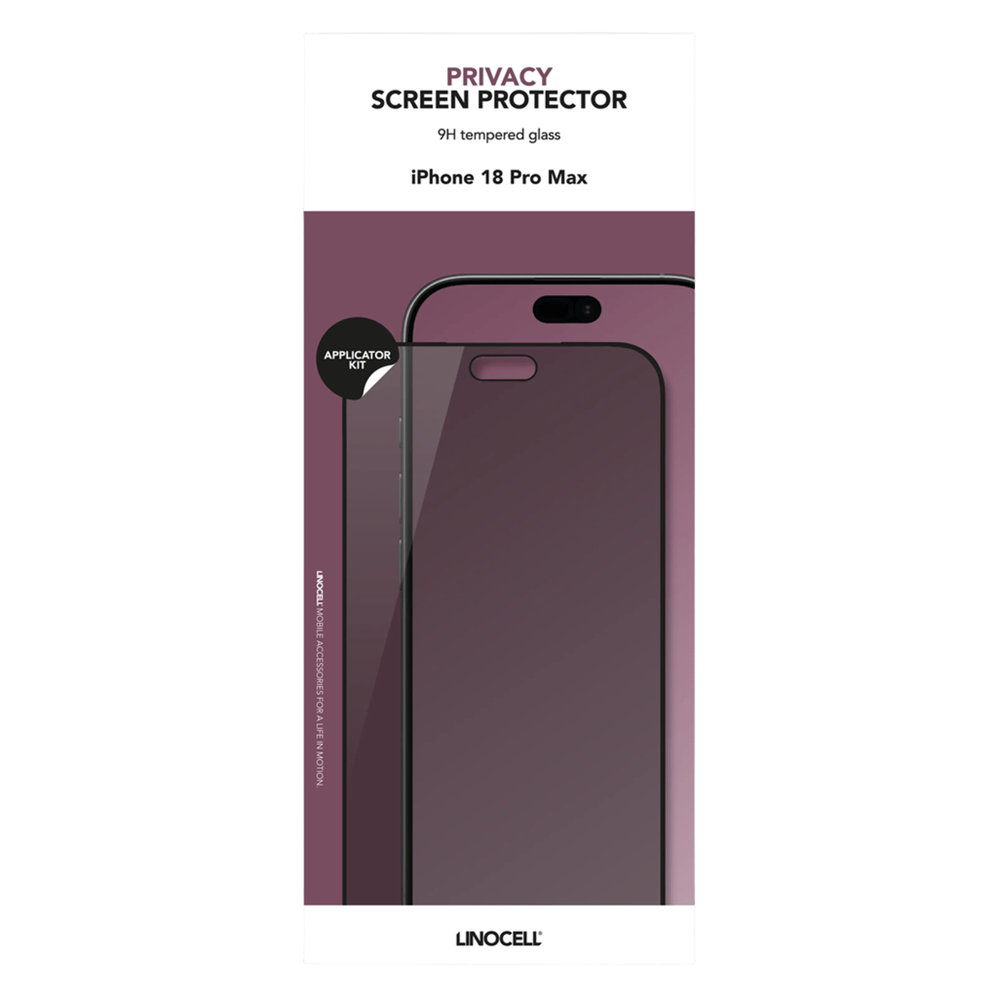 Linocell Privacy Skärmskydd för iPhone 18 Pro Max