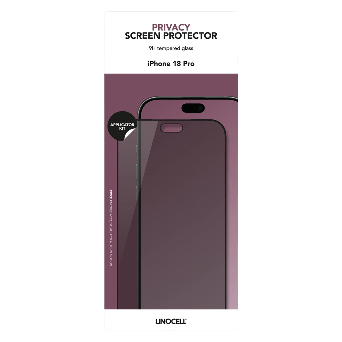 Linocell Privacy Skärmskydd för iPhone 18 Pro