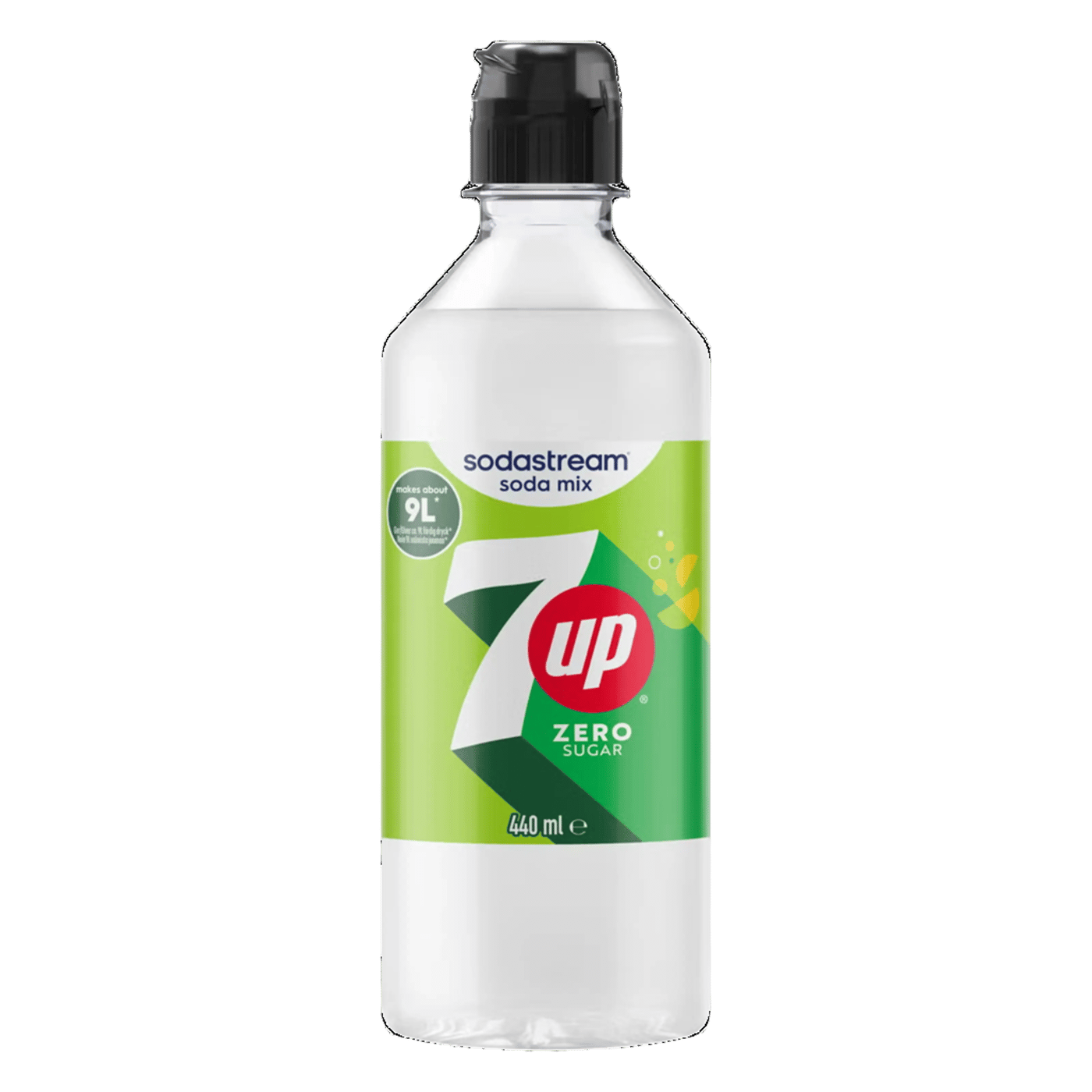 Sodastream 7UP Zero smakkoncentrat Ny 440 ml flaska