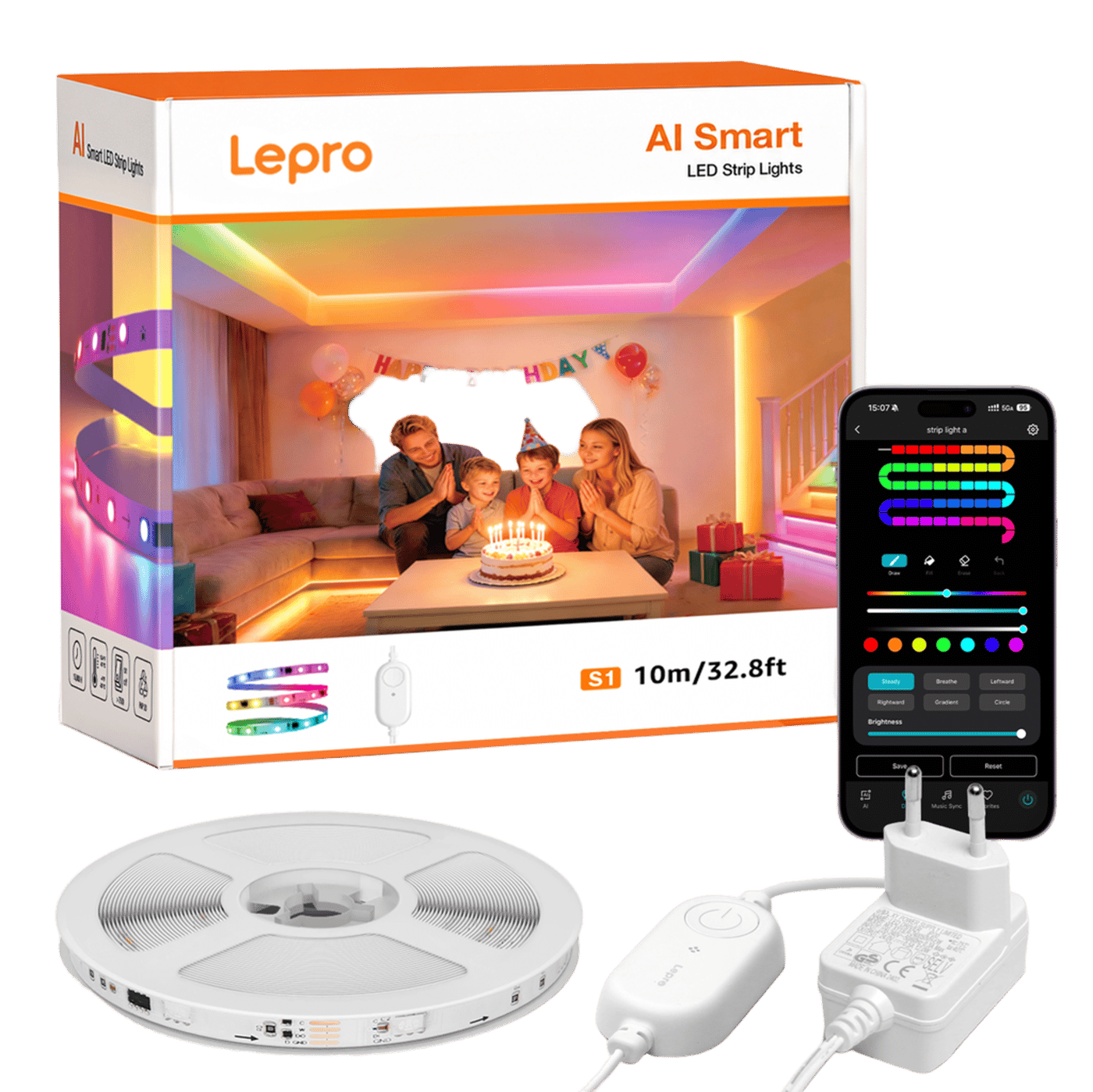 Lepro S1 AI Smart LED-list med RGBIC 10 m