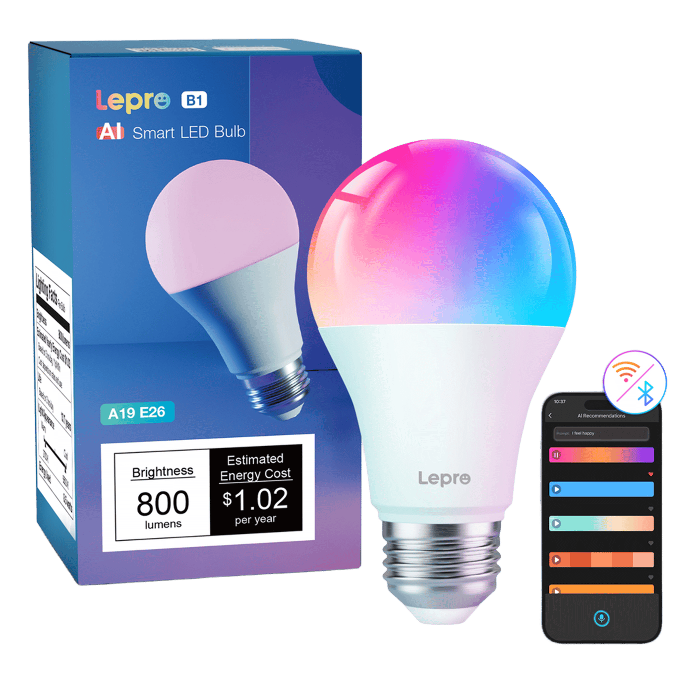 Lepro B1 AI Smart Bulb E27 1-pack