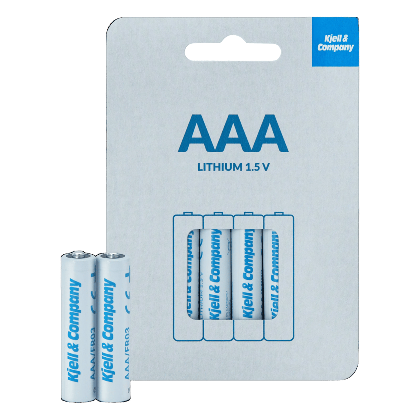 Kjell & Company AAA-litiumbatterier 4-pack