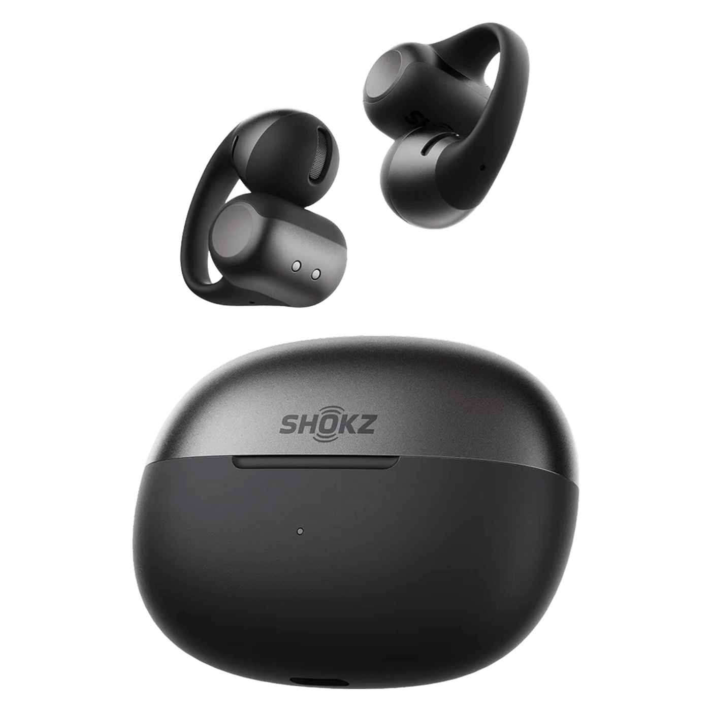 Shokz OpenDots 2 open-ear clip-on-hodetelefoner Sort