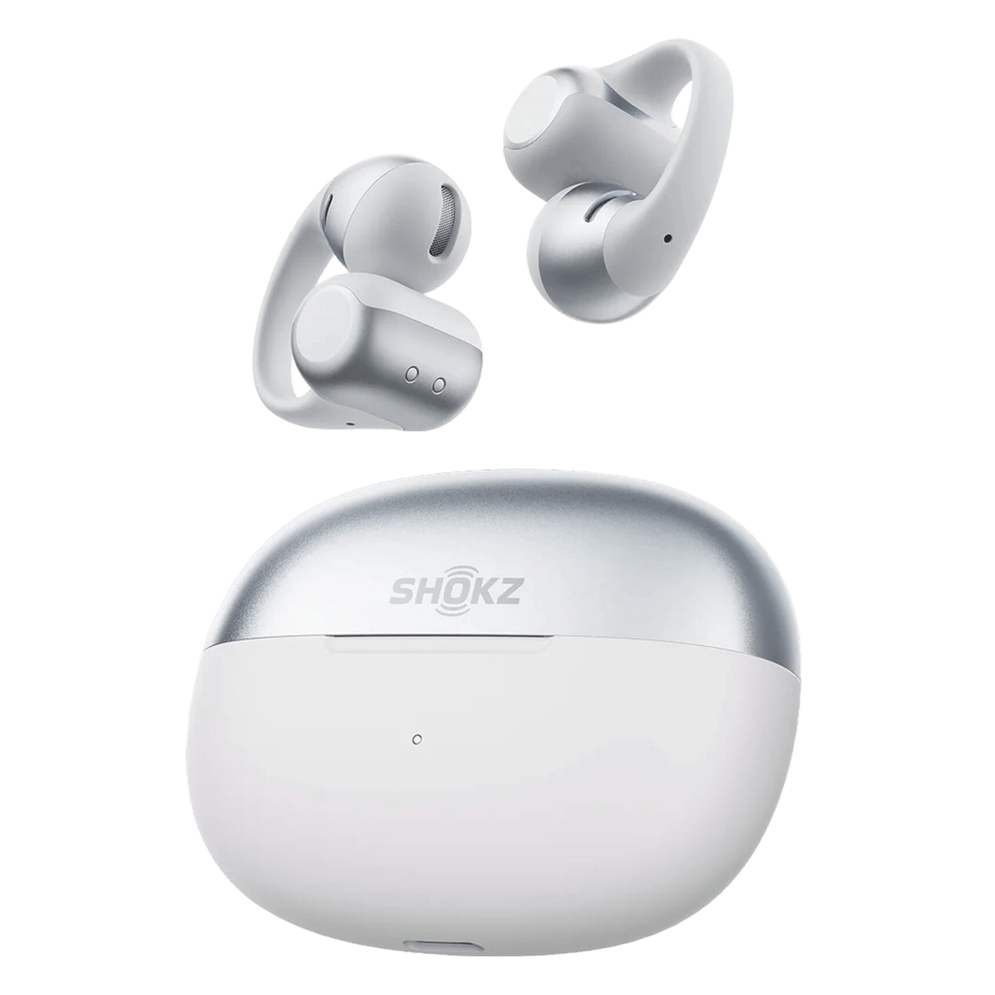Shokz OpenDots 2 open-ear clip-on-hodetelefoner Grå