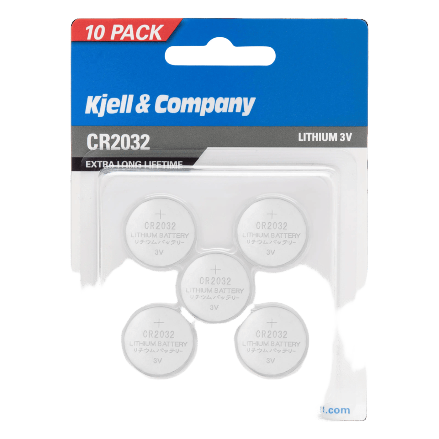 Kjell & Company Litiumbatteri CR2032 10-pack