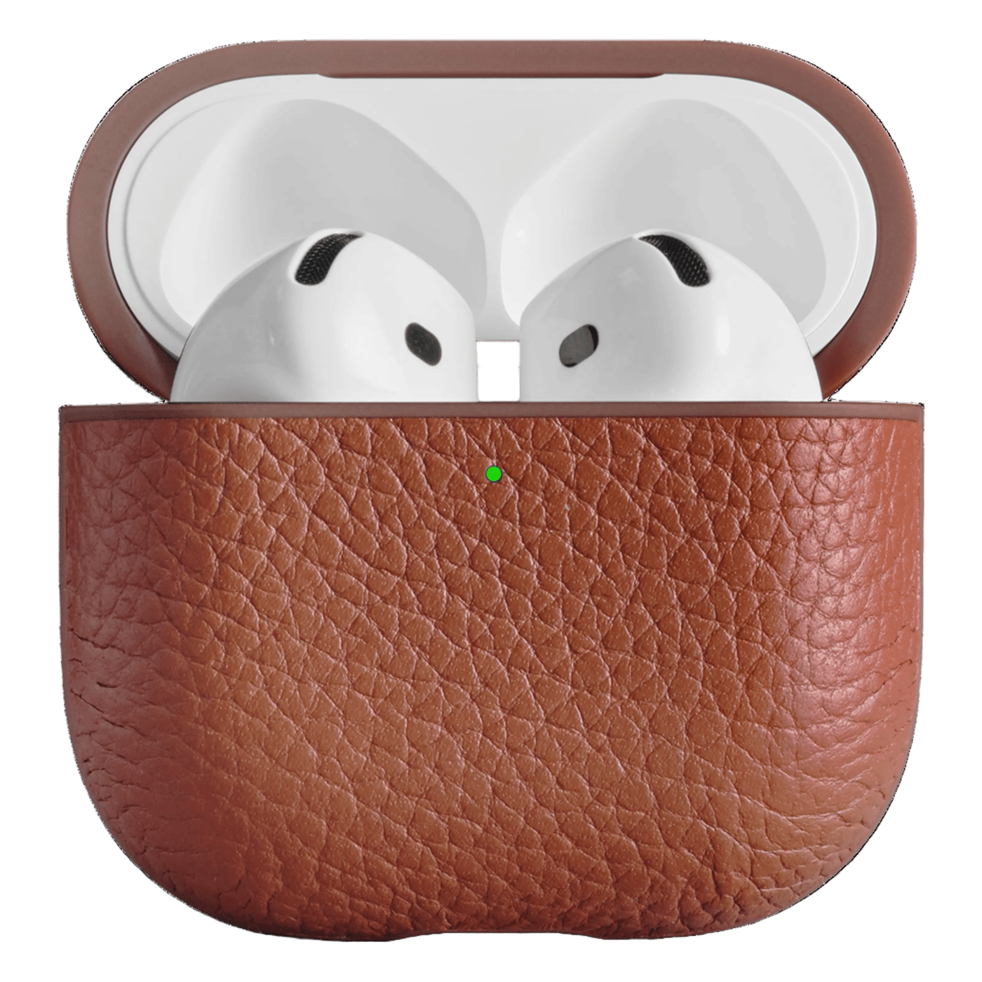 WOOLNUT Leather Case til AirPods 5 Cognac