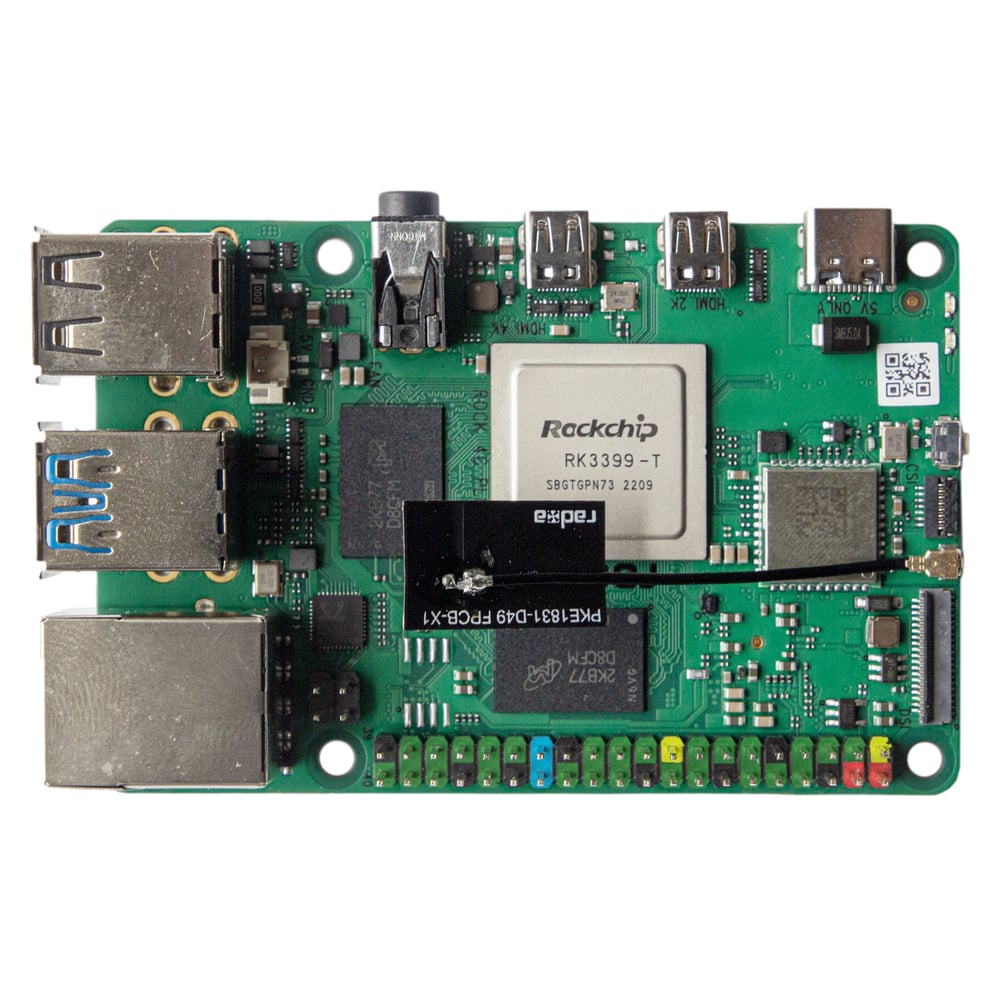 OKdo Radxa Rock 4C+ Ettkortsdatamaskin med 4 GB RAM | Kjell & Company