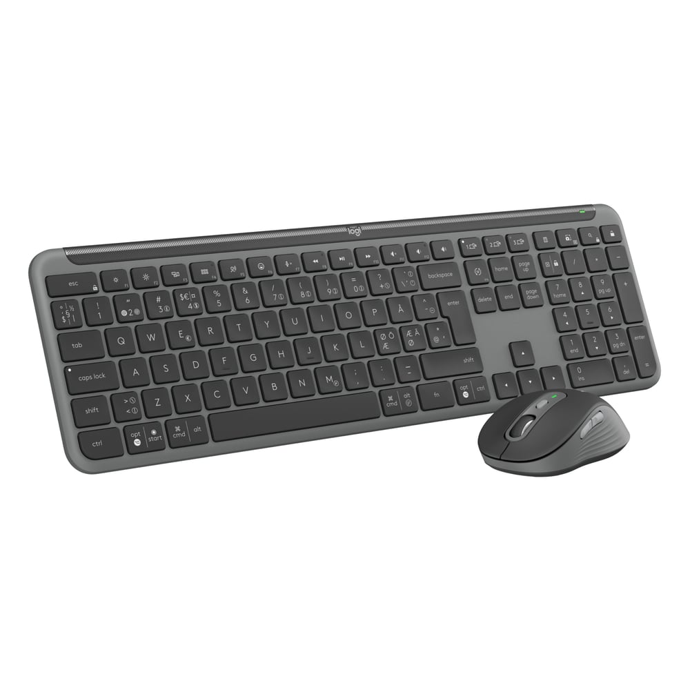 Logitech Keyboard Ref Logitech MK950 Signature Slim Trådlöst tangentbord och mus | Kjell ...