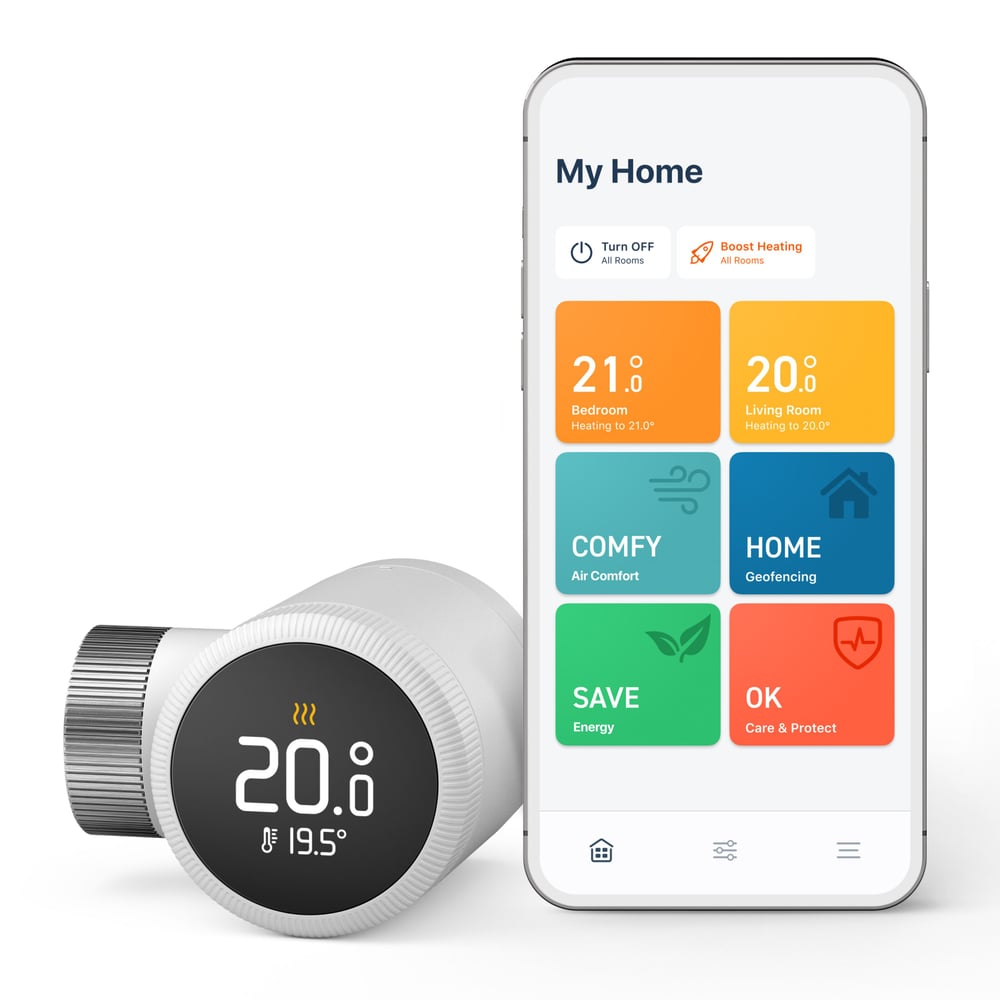 tado Smart Radiator Thermostat X 1-pack | Kjell & Company