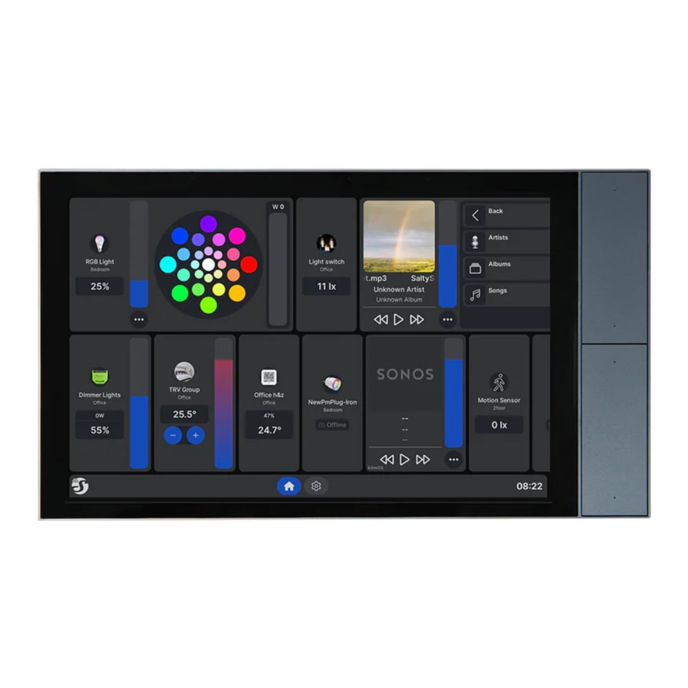 Shelly Wall Display XL smart kontrollpanel Grå | Kjell & Company