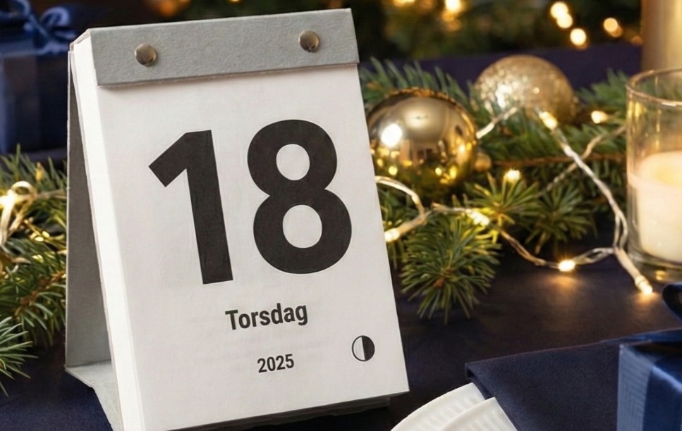 Beställ online innan den 18 december kl 14:00 för leverans till julafton