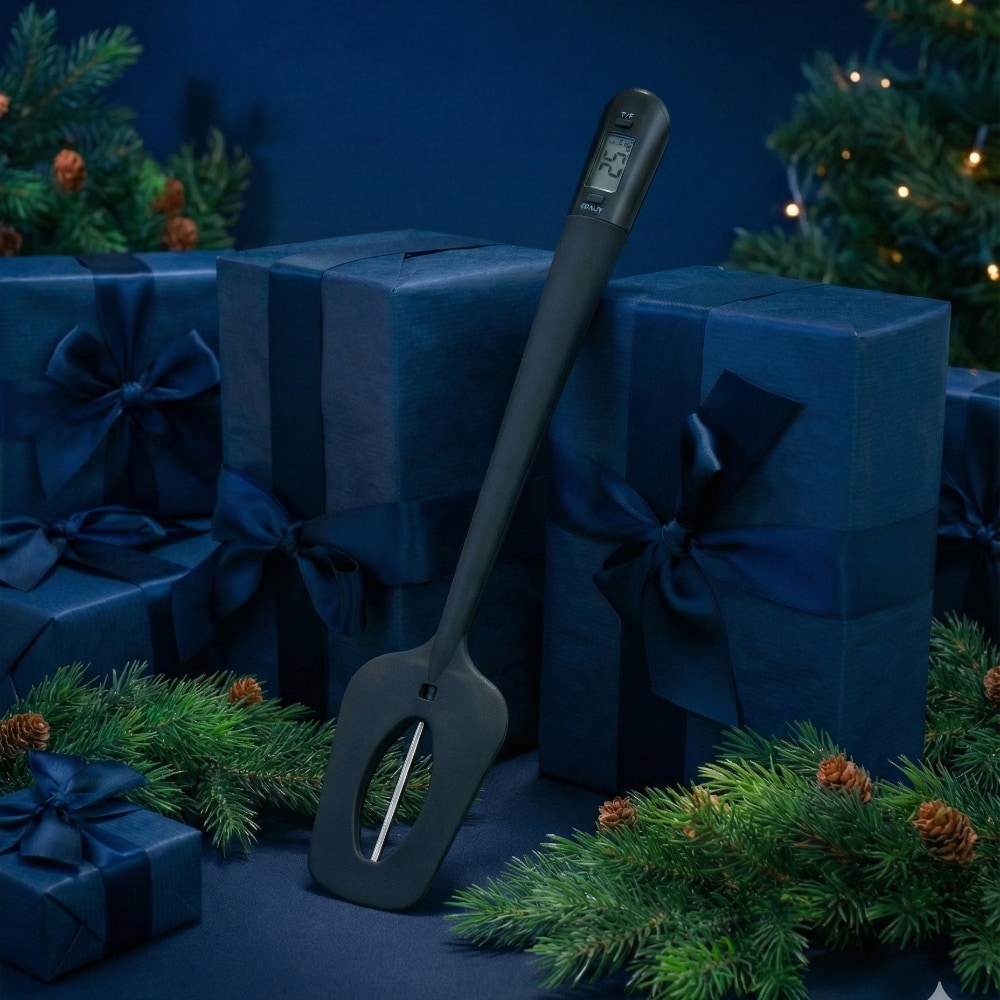 Slickepott med termometer