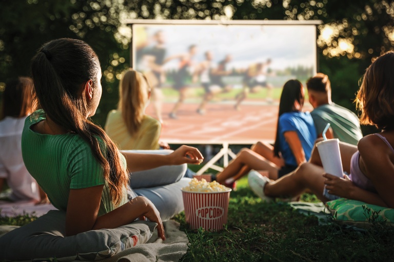 Utebio i trädgården