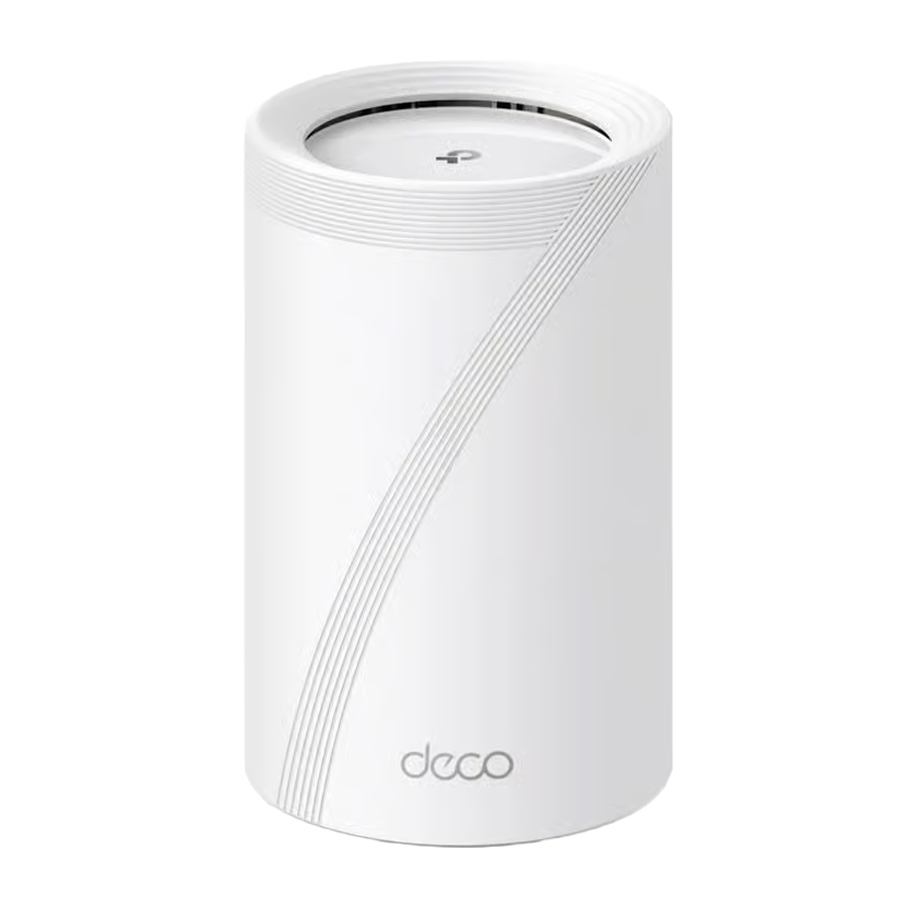 Vit TP-Link Deco BE65 mesh-router med Wifi 7.