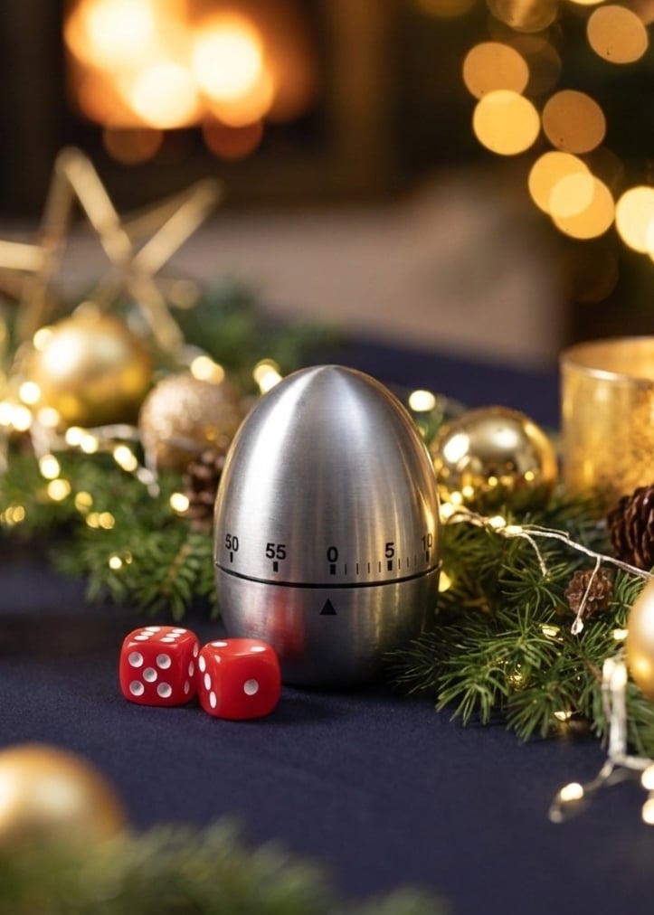 Timer og terninger tilpakkeleken