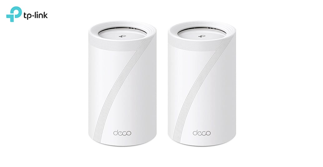 TP-Link Deco BE65 mesh-router 2-pack, vita enheter.