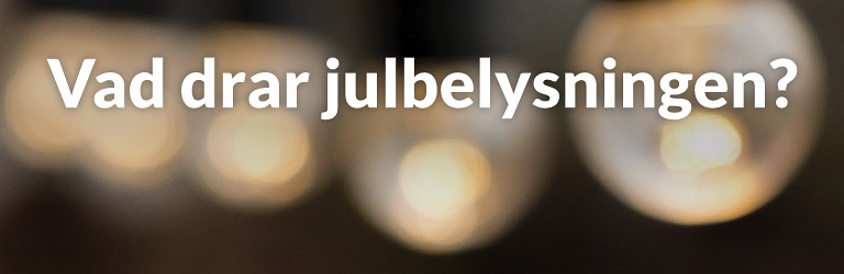 hur mycket el drar julbelysning?