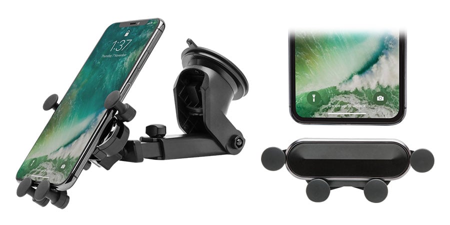 Mobilholder med hurtigfeste