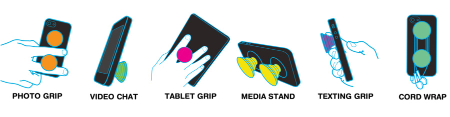 Popsocket har många olika användningsområden