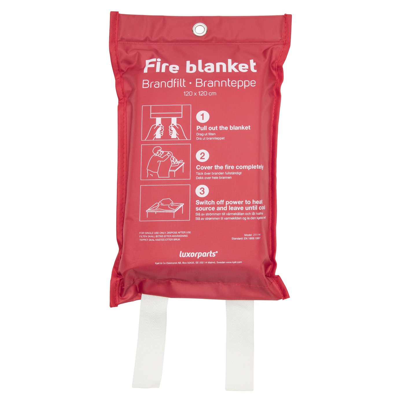 Luxorparts Brannteppe Rød 120x120 cm