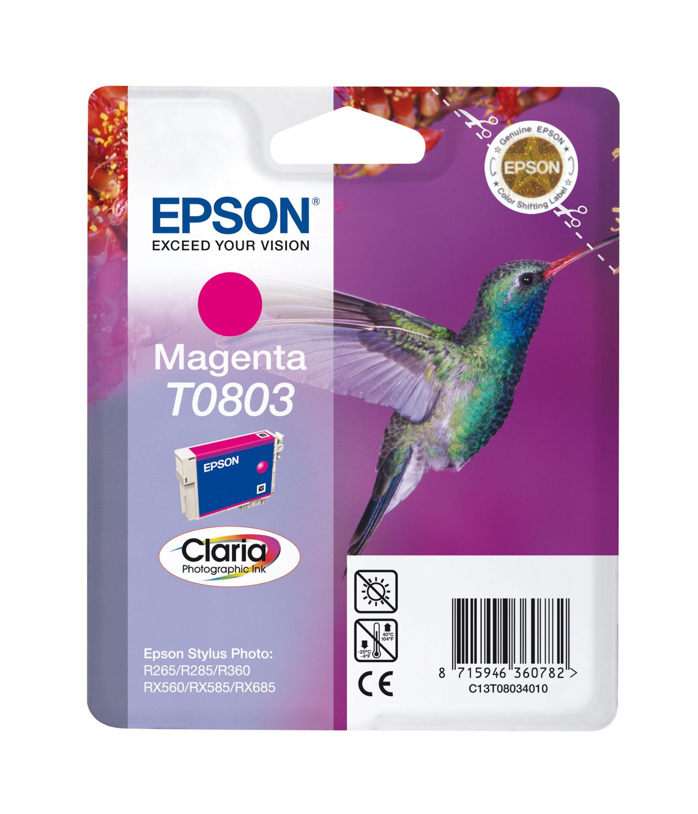 Epson T0803 Bläckpatron Magenta