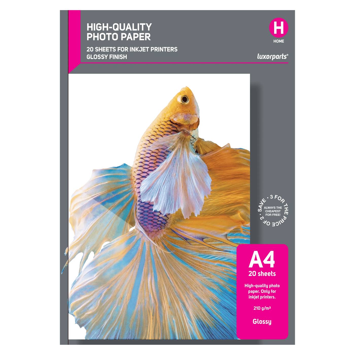 Luxorparts Glossy Fotopapper A4 20-pack