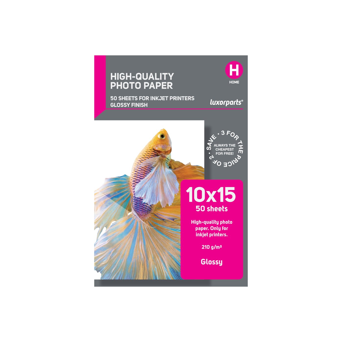 Luxorparts Glossy Fotopapper 10x15 cm 50-pack