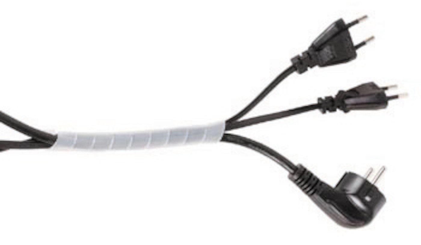 Kabelspiral gjennomsiktig 10 mm