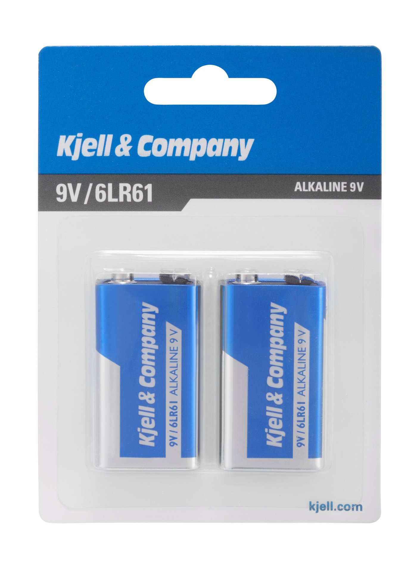 Kjell & Company 9 V-batterier (PP3) 2-pakk