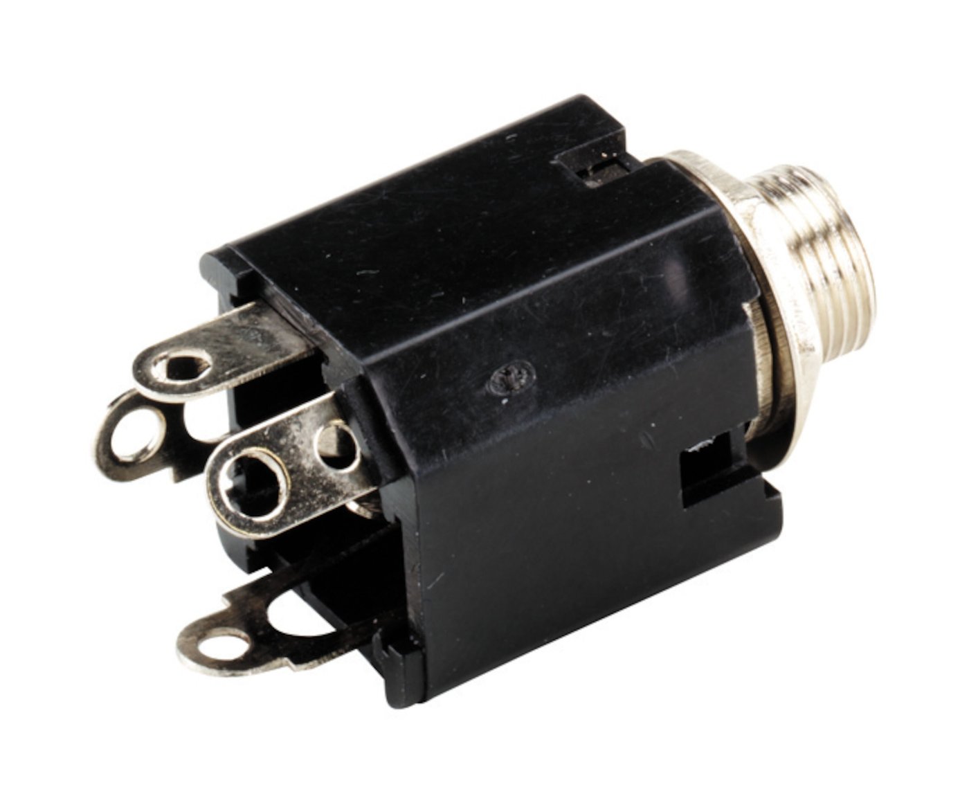 Kabinettkontakt med bryter 6,3 mm, mono