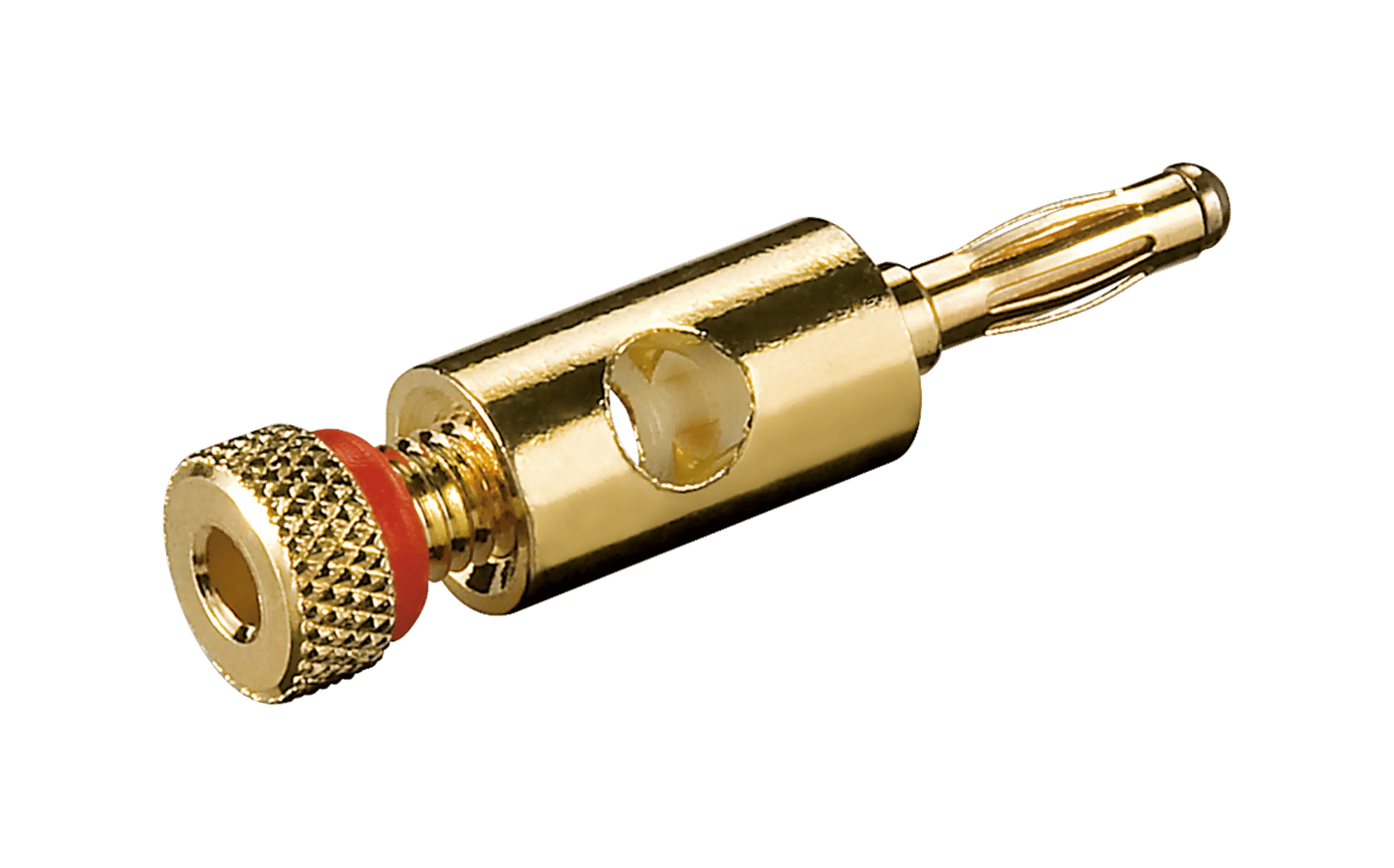 Høyttalerkontakt 4 mm Rød