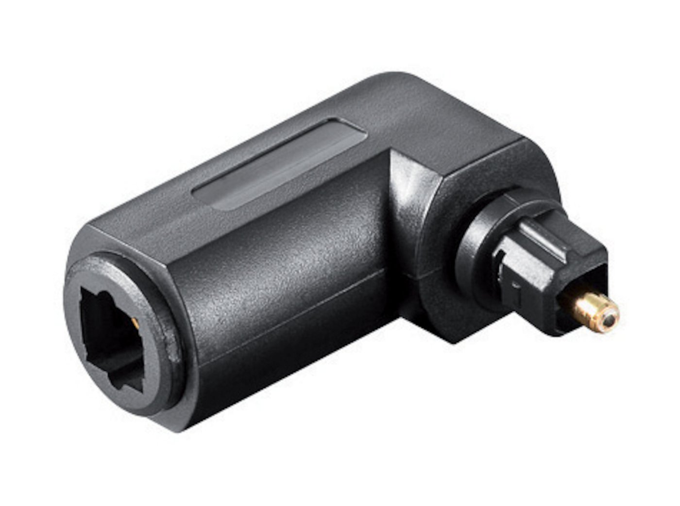 Vinkeladapter för Toslink