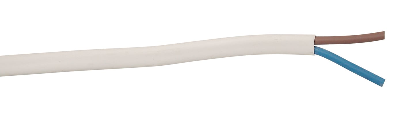 Ledning PL, hvit, 10 m