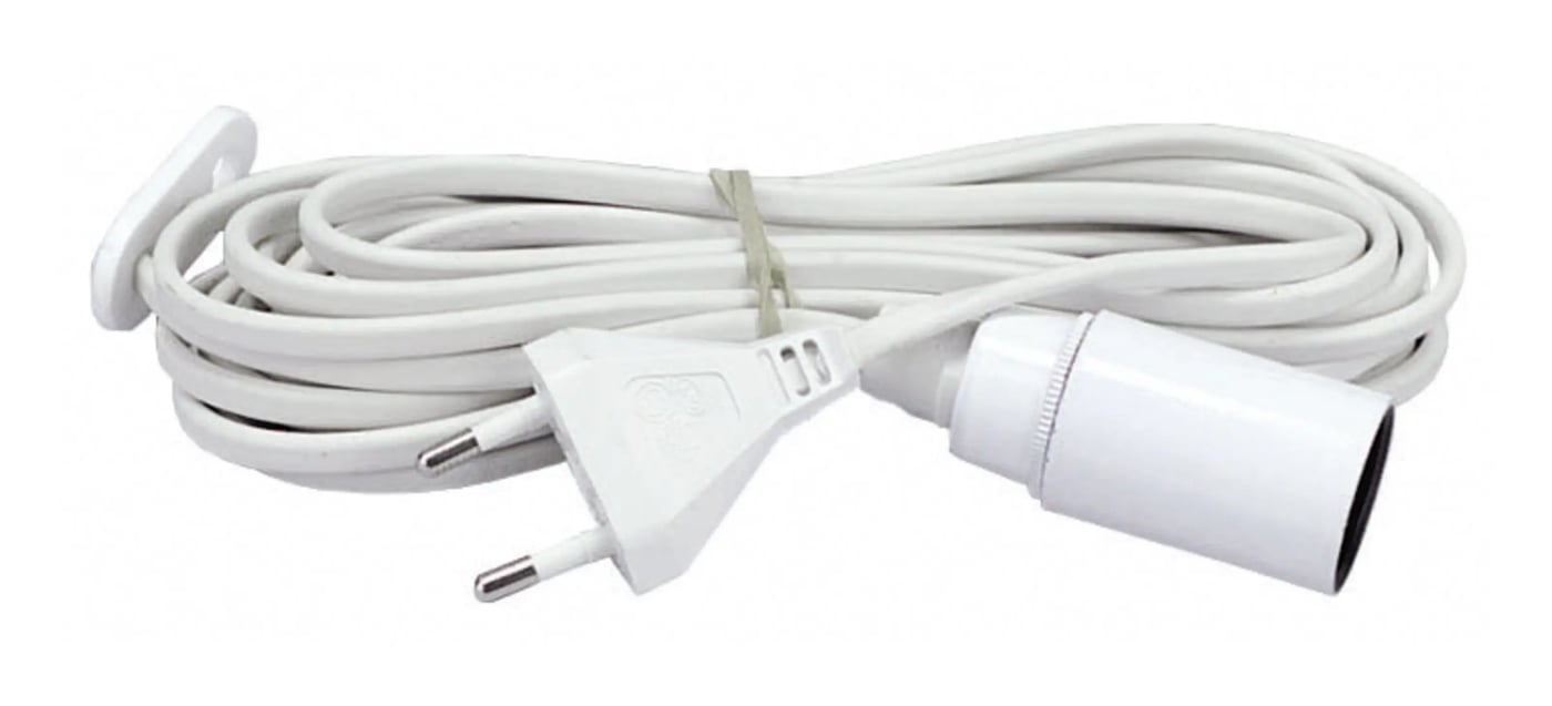 Lampeholder E14 med 3,5 m ledning