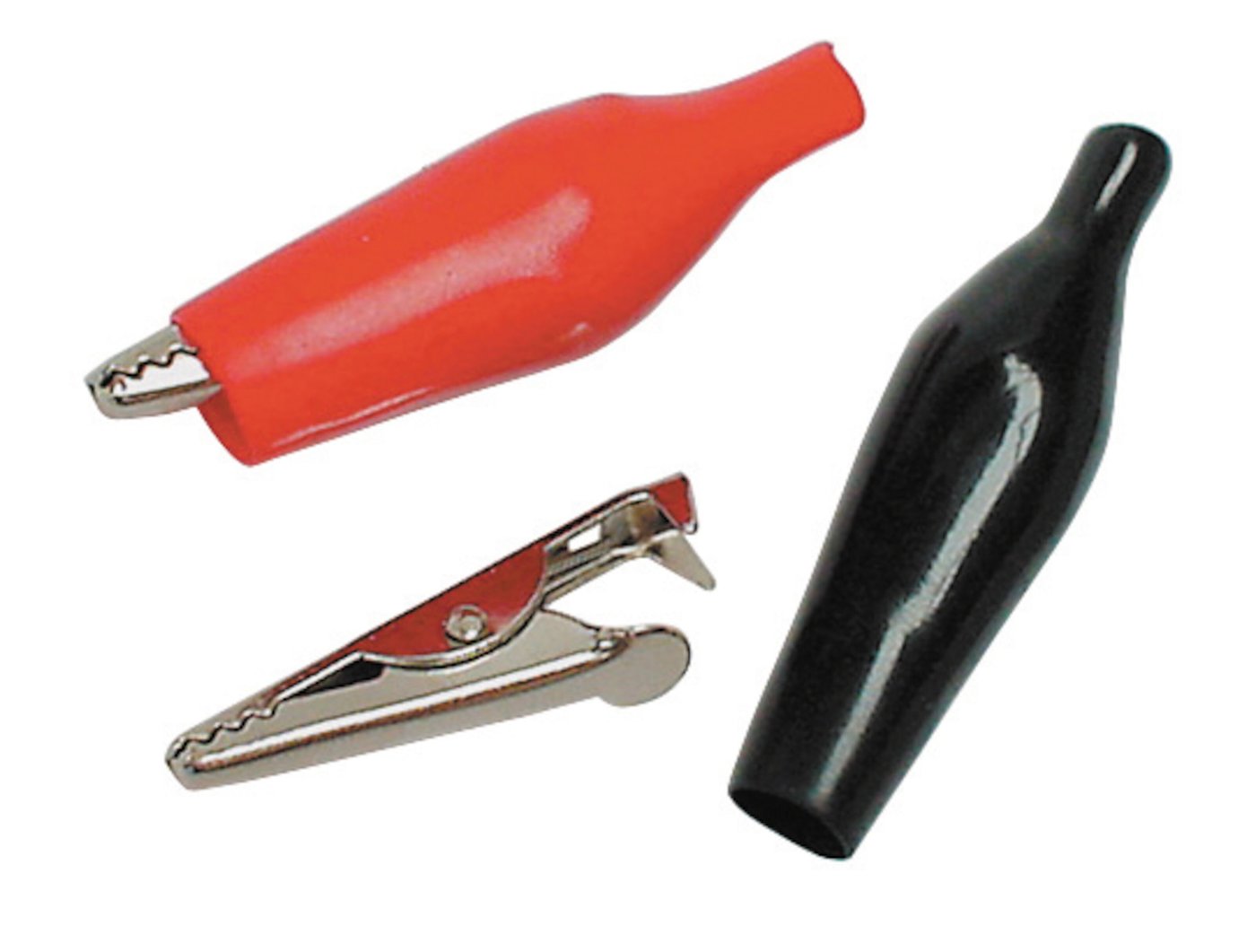 Krokodilleklemme 27 mm Svart