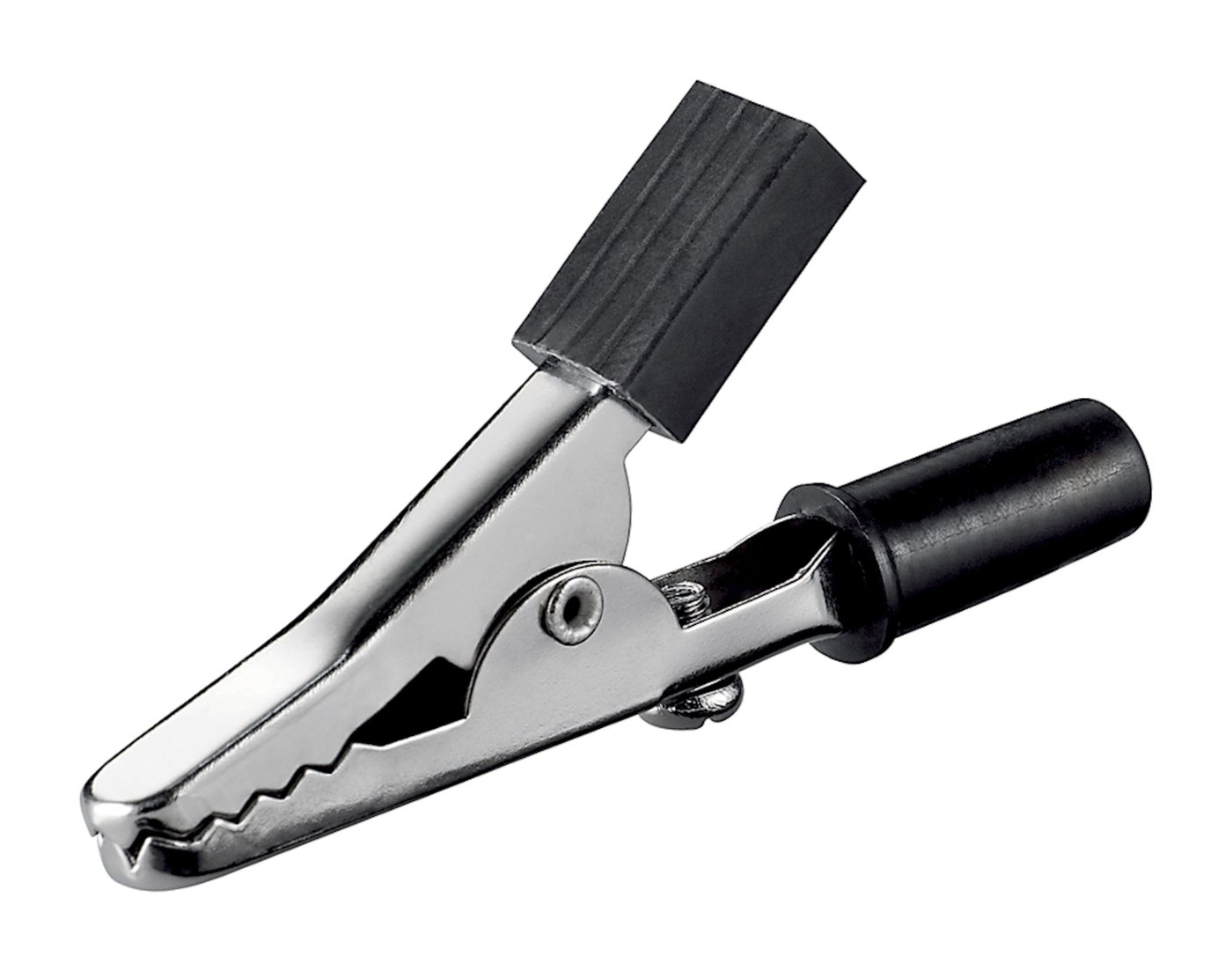 Krokodilleklemme 45 mm svart Svart