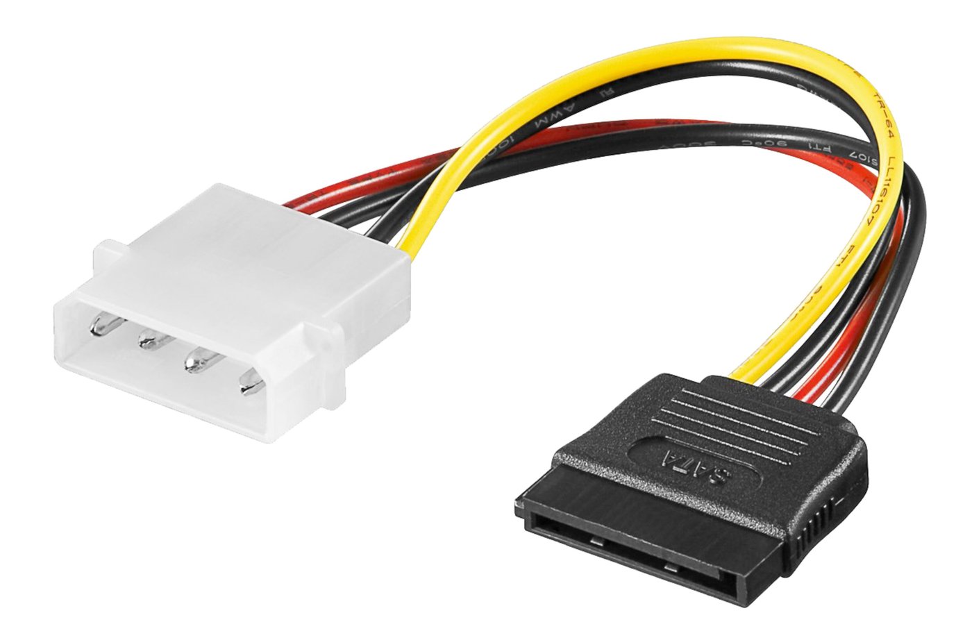 Luxorparts Strömadapter 4-pin Molex till Sata