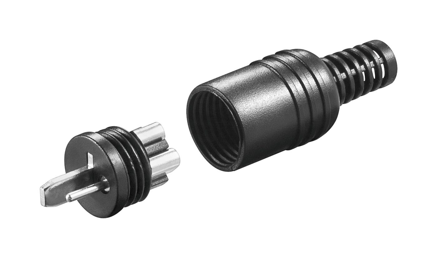 Luxorparts DIN-høyttalerkontakt, hann Skruetilkobling