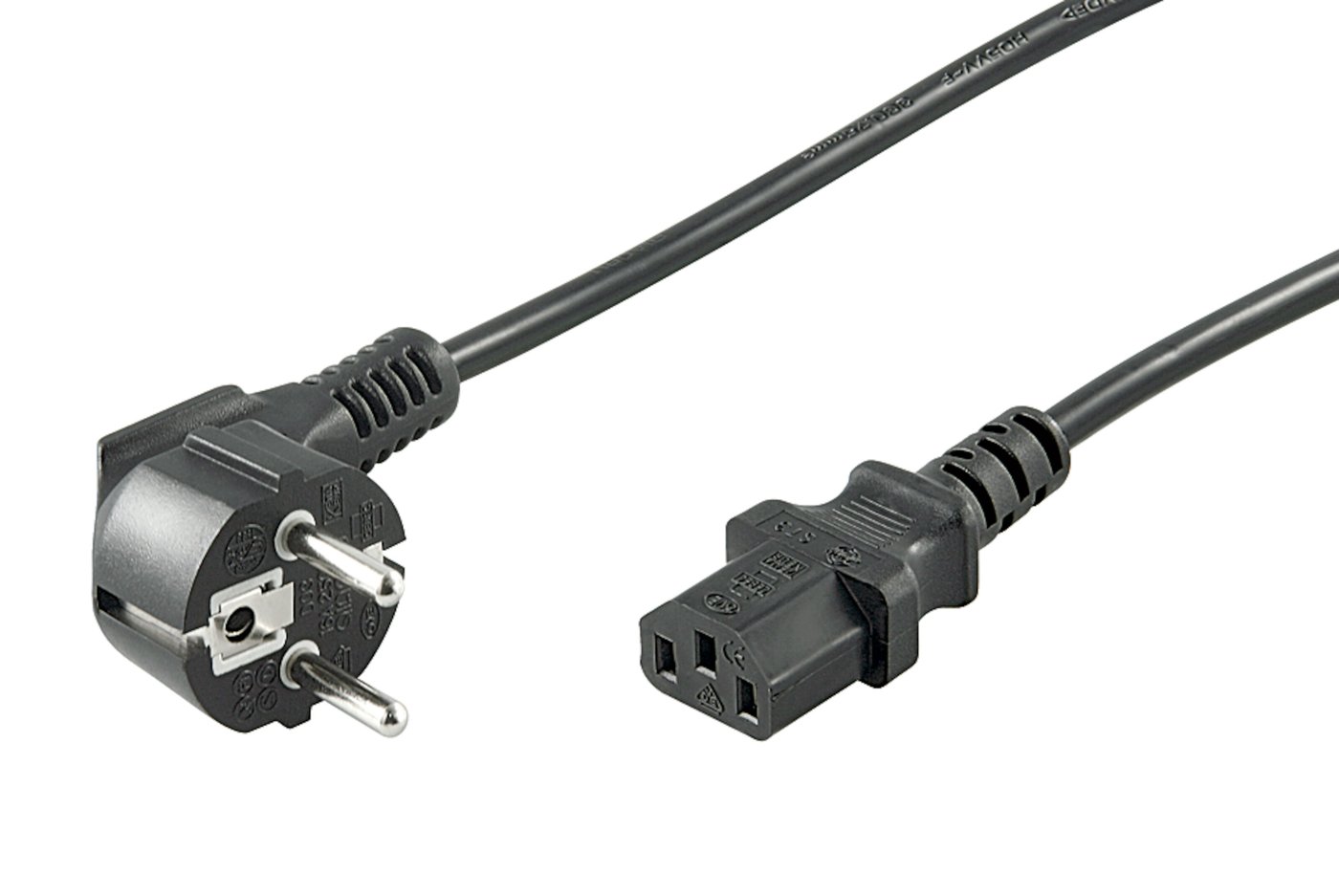 Apparatkabel C13 svart 1,5 m