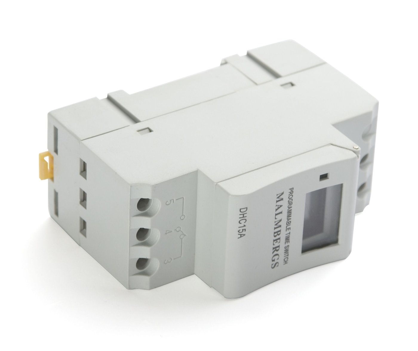 Malmbergs Digitalt kopplingsur för DIN-skena